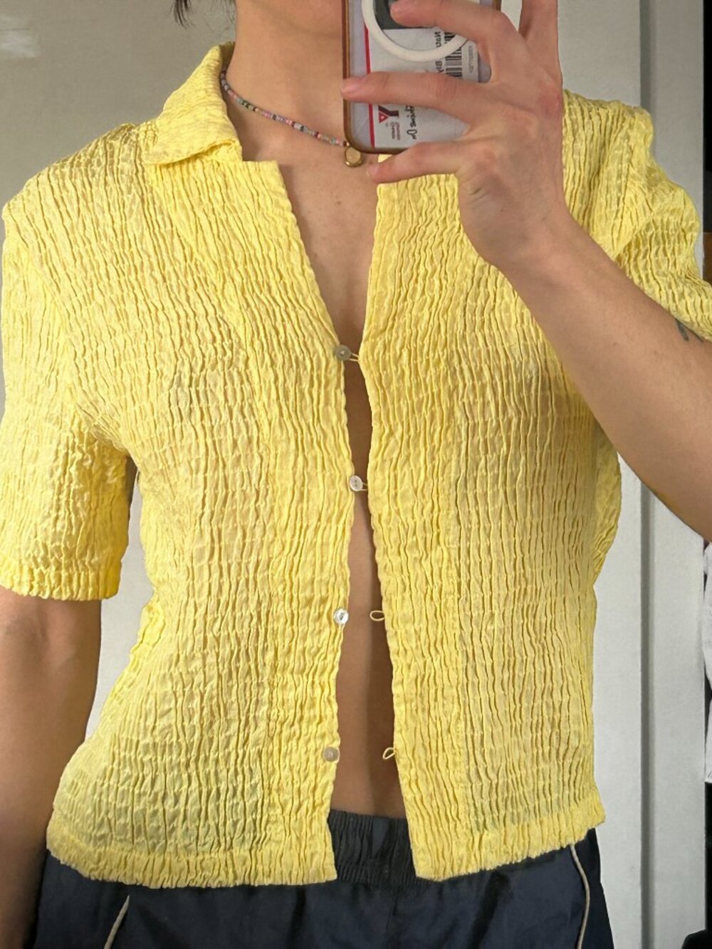 Paloma Wool Yellow Textured Shirt ☀️